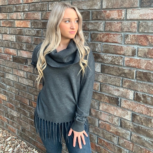 Michael Kors Cowl Fringe Off Shoulder 